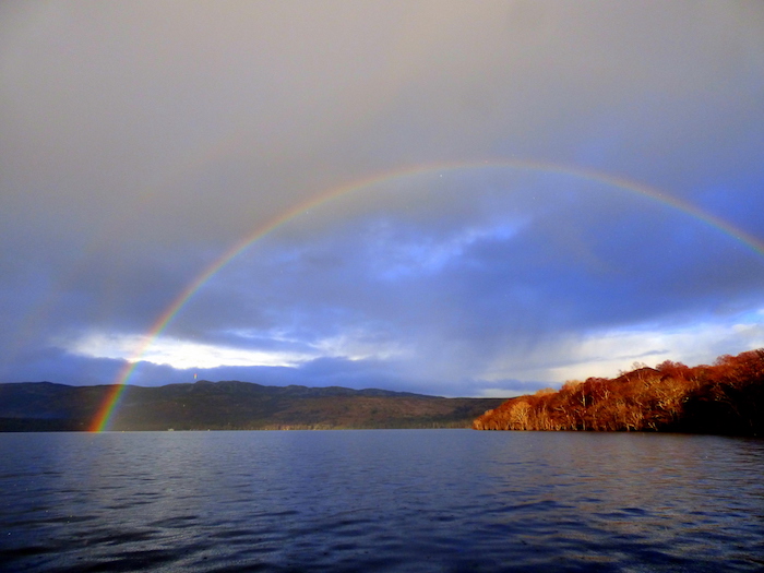 A rainbow at the end of another long day. ©Eleanor Dickinson